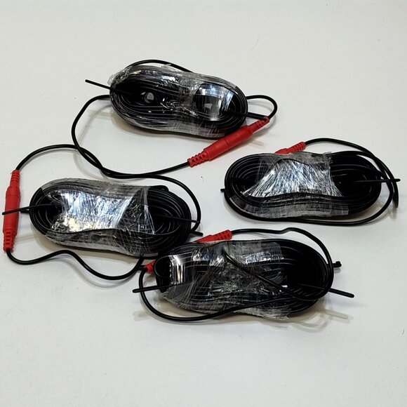 Security Camera Power Extension Cable 12V 2.1mm x 5.5mm plug 4 Pack 30' Cables - Picture 2 of 6